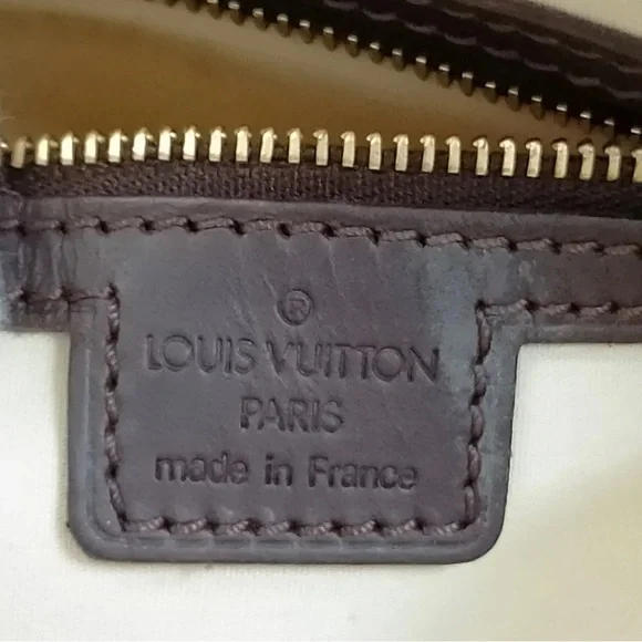 Louis Vuitton LV Monogram Alma Mini Lin Handbag Bordeaux - Picture 4 of 6